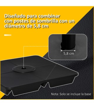 4 Pesos para Base de Sombrilla