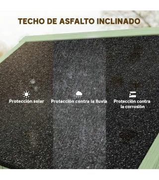 Armario de Jardín de Madera Armario de Almacenamiento Cobertizo de Jardín con Estantes 77x54,2x179 cm Verde