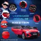 Coche de Batería para Niños 12V Audi E-tron con Mando a Distancia Faros Bocina Música Velocidad 3-5 km/h Rojo