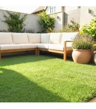 Césped Sintético 1m x 4m Alfombra Césped Artificial con Altura de Hierba 10 mm Drenaje Automático Verde