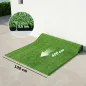 Césped Sintético 1m x 4m Alfombra Césped Artificial con Altura de Hierba 10 mm Drenaje Automático Verde