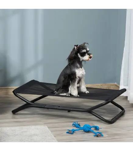 Cama Elevada para Perros Plegable Cama para Mascotas Pequeños Medianos con Tela de Malla Transpirable Marco de Acero para Interi