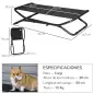 Cama Elevada para Perros Plegable Cama para Mascotas Pequenos Medianos con Tela de Malla Transpirable Marco de Acero par