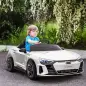 Coche Eléctrico para +3 Años AUDI RS e-tron GT Coche de Batería con Mando a Distancia 103x58x41 cm Blanco