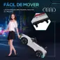 Coche Eléctrico para +3 Años AUDI RS e-tron GT Coche de Batería con Mando a Distancia 103x58x41 cm Blanco