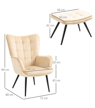 Sillón con Reposapiés