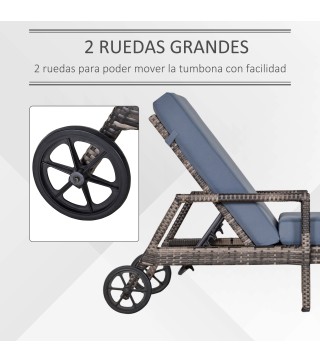 Tumbona de Ratán