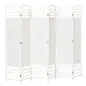 Biombo de 6 Paneles Separador de Ambientes Plegable de Fibra de Papel para Dormitorio Salón 242x170 cm Blanco