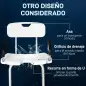Silla para Ducha Taburete de Ducha Antideslizante con Altura Ajustable y Apoyabrazos Regulable Carga 136 kg