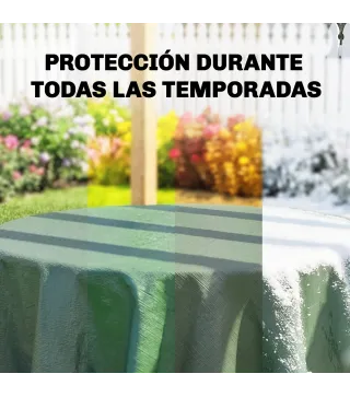 Lona Impermeable Exterior 4x6 m Toldo PE 90 g/m² Protección UV con Ojales Reforzados para Leña Muebles de Jardín Verde