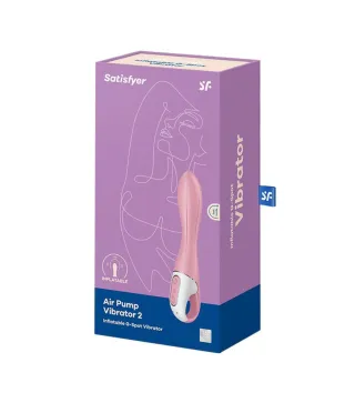 SATISFYER AIR PUMP VIBRATOR 2 INFLATABLE PUNTO G VIBRADOR 1UN
