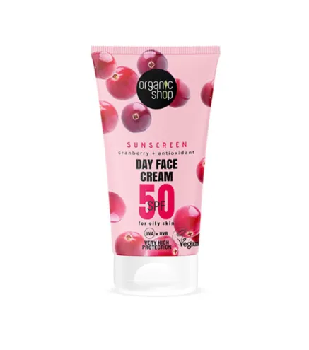 ORGANIC SHOP CRANBERRY CREMA FACIAL DE DIA SPF50 50ML