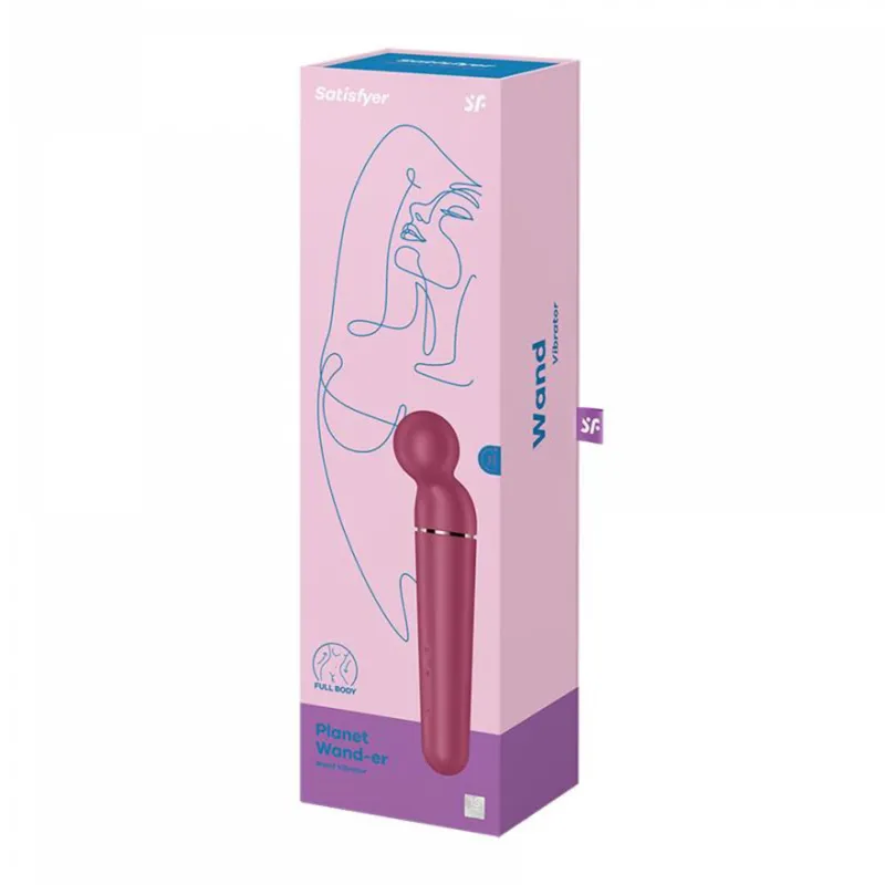 SATISFYER PLANET WAND-ER VIBRADOR BERRY + ROSEGOLD 1UN SATISFYER PLANET WAND-ER VIBRADOR BERRY + ROSEGOLD 1UN