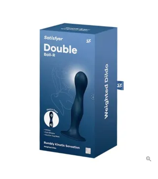 SATISFYER DOUBLE BALL-R RUMBLY KINETIC SENSATTION DILDO 1UN