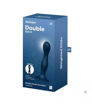 SATISFYER DOUBLE BALL-R RUMBLY KINETIC SENSATTION DILDO 1UN