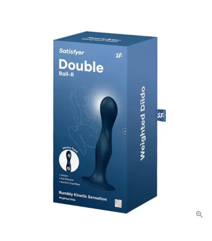 SATISFYER DOUBLE BALL-R RUMBLY KINETIC SENSATTION DILDO 1UN