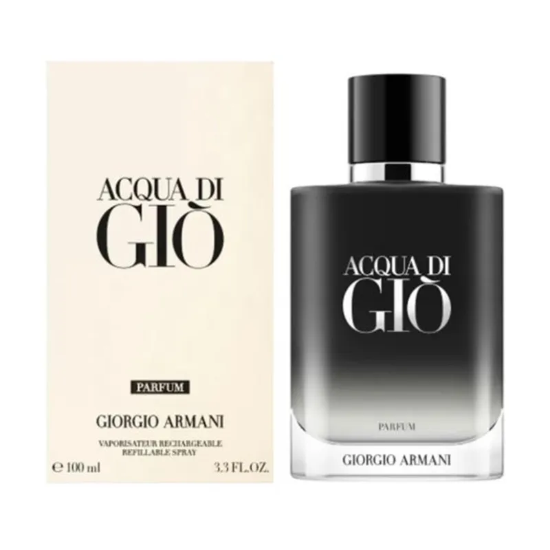 GIORGIO ARMANI ACQUA DI GIO PARFUM RECARGABLE 100ML GIORGIO ARMANI ACQUA DI GIO PARFUM RECARGABLE 100ML
