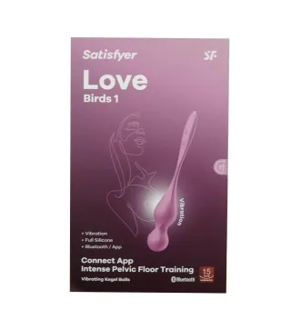SATISFYER LOVE BIRDS 1 INTENSE PELVIC FLOOR TRAINING APP RED 1UN
