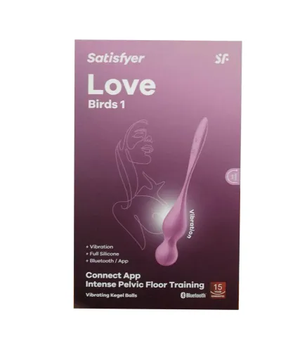 SATISFYER LOVE BIRDS 1 INTENSE PELVIC FLOOR TRAINING APP RED 1UN