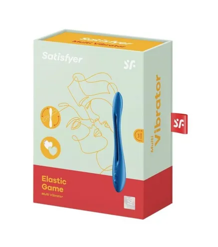 SATISFYER ELASTIC GAME MULTI-VIBRADOR AZUL 1UN