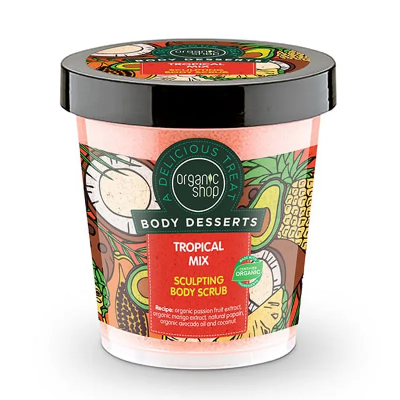 ORGANIC SHOP BODY DESSERS EXFOLIANTE CORPORAL TROPICAL MIX 450ML ORGANIC SHOP BODY DESSERS EXFOLIANTE CORPORAL TROPICAL MIX 450ML