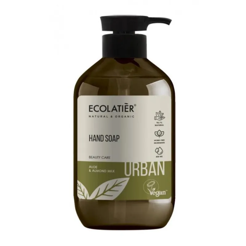 ECOLATIER ALOE Y LECHE DE ALMENDRAS JABON DE MANOS JABON DE MANOS 1UN