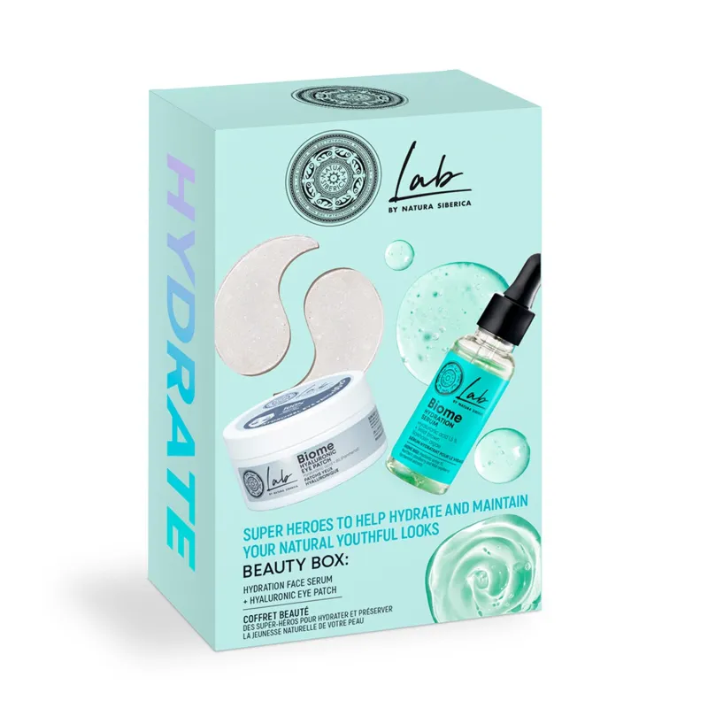 LAB BIOME HYALURONIC EYE PATCH 60UN + BIOME HYDRATION SERUM 30ML