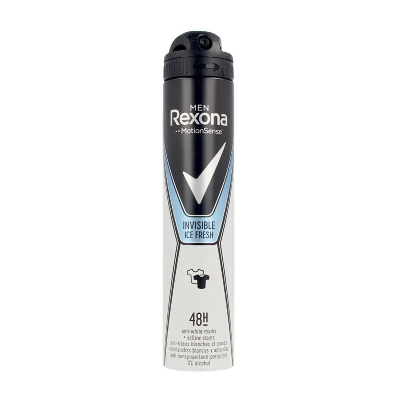 REXONA MEN INVISIBLE DESODORANTE ANTI-MANCHAS SIN ALCOHOL ICE FRESH 200ML VAPORIZADOR REXONA MEN INVISIBLE DESODORANTE ANTI-MANCHAS SIN ALCOHOL ICE FRESH 200ML VAPORIZADOR