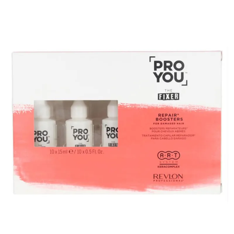 REVLON THE FIXER REPAIR BOOSTERS CABELLO DAÑADO TRATAMIENTO 10UN