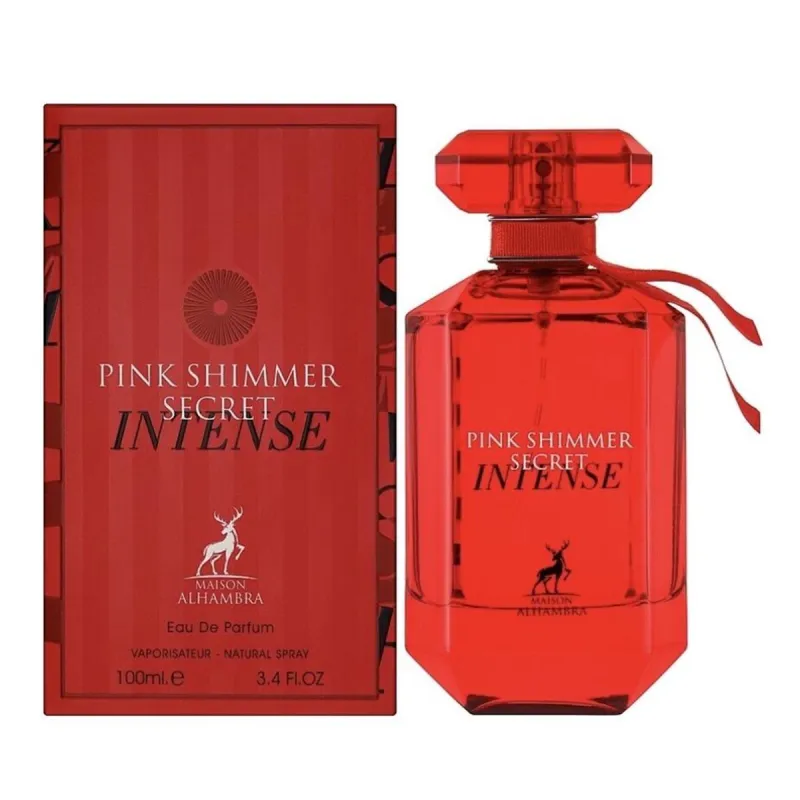 MAISON ALHAMBRA PINK SHIMMER SECRET INTENSE EAU DE PARFUM 100ML VAPORIZADOR