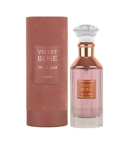 LATTAFA VELVET ROSE EAU DE PARFUM 100ML VAPORIZADOR