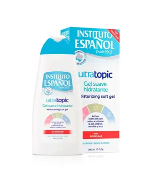 INSTITUTO ESPAÑOL ULTRATOPIC GEL HIDRATANTE SUAVE SIN PERFUME 500ML