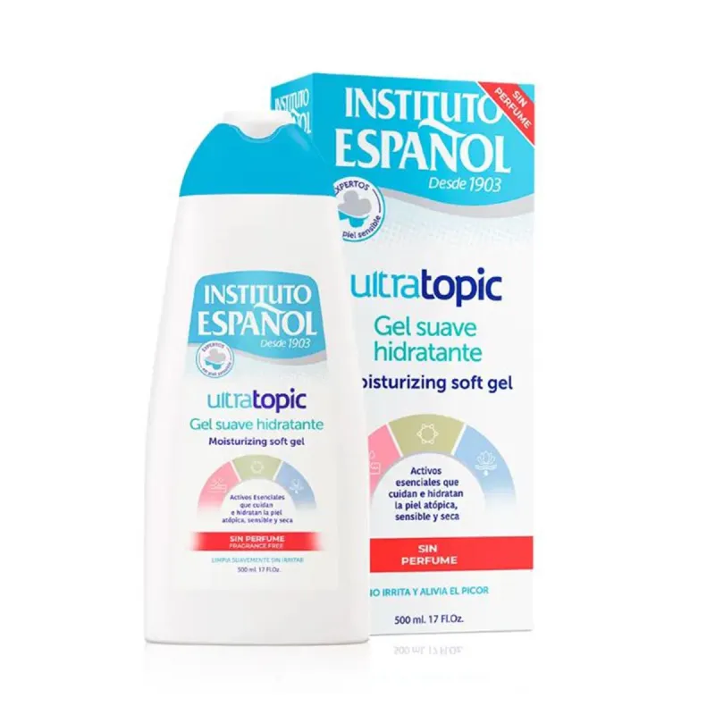 INSTITUTO ESPAÑOL ULTRATOPIC GEL HIDRATANTE SUAVE SIN PERFUME 500ML