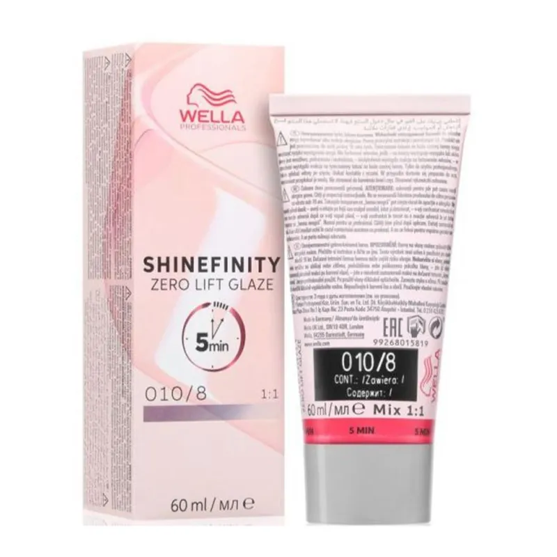 WELLA SHINEFINITY ZERO LIFT GLAZE TINTE 0108 60ML 1UN