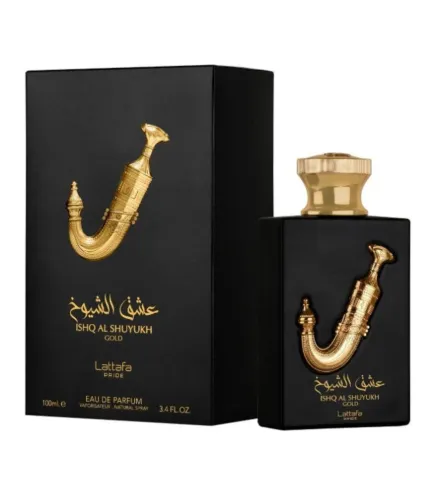LATTAFA ISHQ AL SHUYUKH GOLD EAU DE PARFUM 100ML VAPORIZADOR