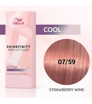 WELLA SHINEFINITY ZERO LIFT GLAZE TINTE 07/59 STRAWBERRY WINE 60ML 1UN
