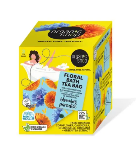 ORGANIC SHOP FLORAL BATH BOLSITAS DE TE BLOOMING PARADISE 280UN