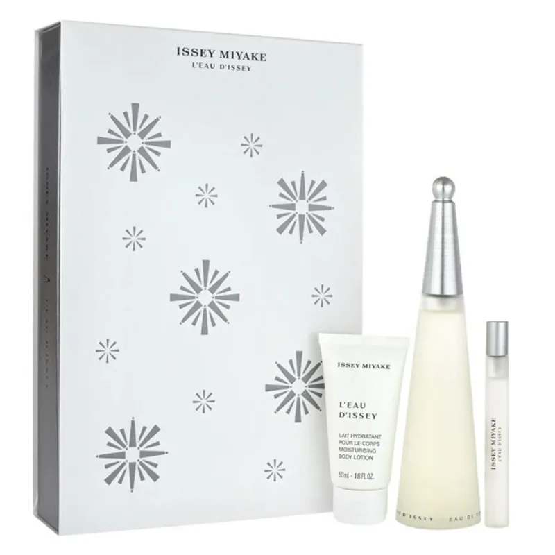 ISSEY MIYAKE L'EAU D'ISSEY EAU DE TOILETTE 100ML VAPORIZADOR + EAU DE TOILETTE 10ML VAPORIZADOR + LOCION CORPORAL PERFUMADA 50ML