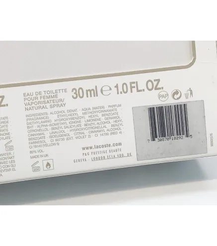 LACOSTE MATCH POINT COLOGNE EAU DE TOILETTE 100ML VAPORIZADOR