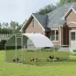 Gallinero Exterior Grande 380x280x195 cm para 10-12 Gallinas con Cubierta de Tela para Pollos Conejos Patos Plata Gallinero Exterior Grande 380x280x195 cm para 10-12 Gallinas con Cubierta de Tela para Pollos Conejos Patos Plata