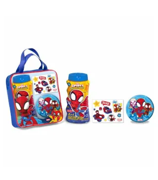 SPIDERMAN NIÑOS GEL DE BAÑO 1UN + STICKERS 1U + REGALO 1U