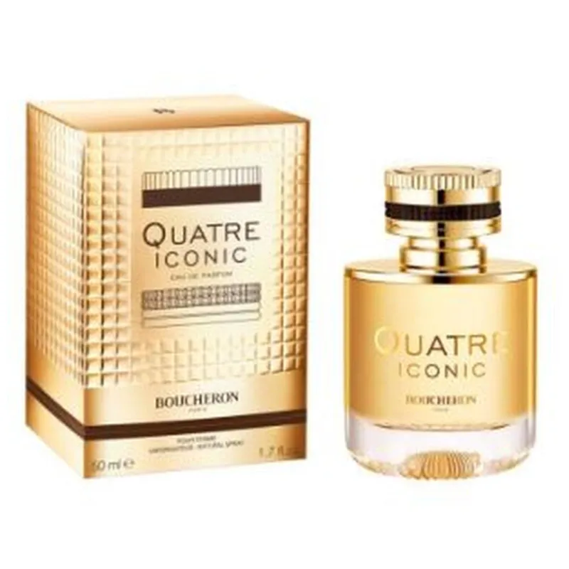 BOUCHERON QUATR ICONIC EAU DE PARFUM POUR FEMME 50ML VAPORIZADOR