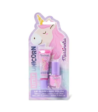 MARTINELIA LITTLE UNICORN BRILLO DE LABIOS 1UN + LACAS DE UÑAS 1U.