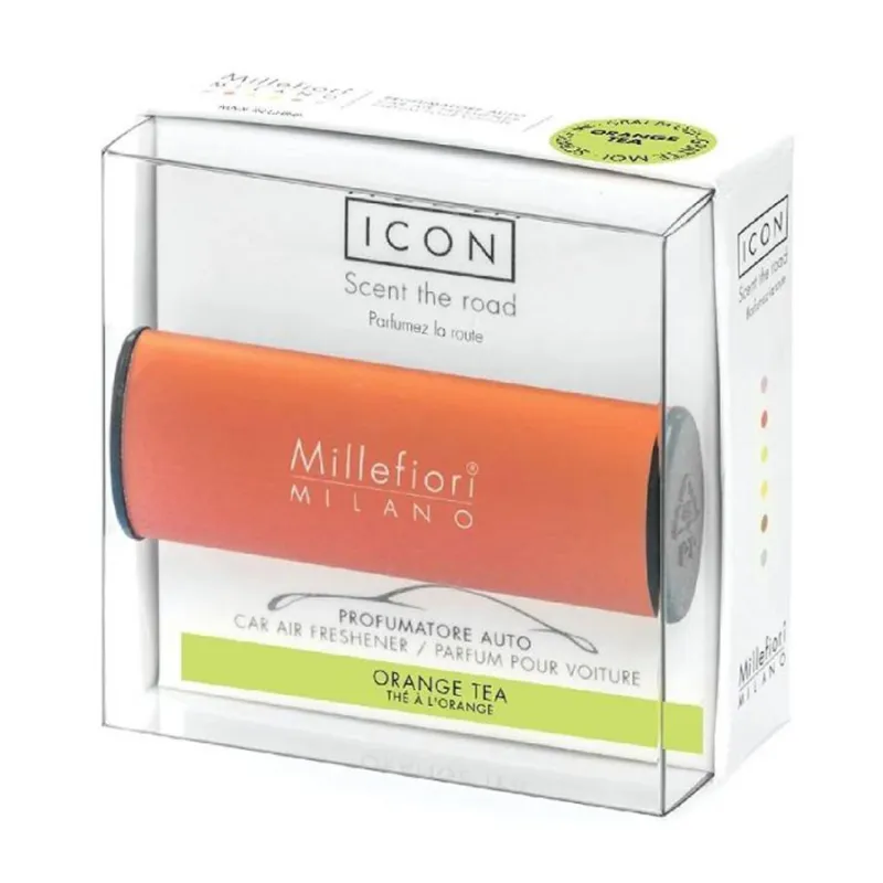 MILLEFIORI MILANO ICON CAR AIR FRESHENER ORANGE TEA 1UN