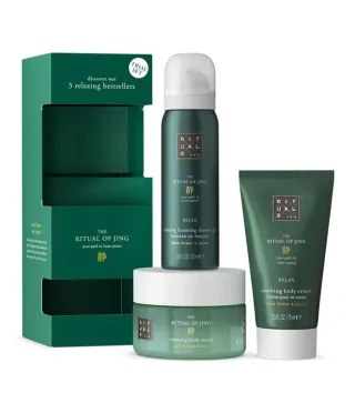 RITUALS OF JING EXFOLIANTE CORPORAL 125ML + RELAX GEL DE BAÑO 50ML + RELAX CREMA CORPORAL 70ML