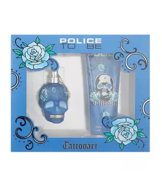 POLICE TO BE TATTOOART EAU DE PARFUM 40ML VAPORIZADOR + LOCION CORPORAL PERFUMADA 200ML