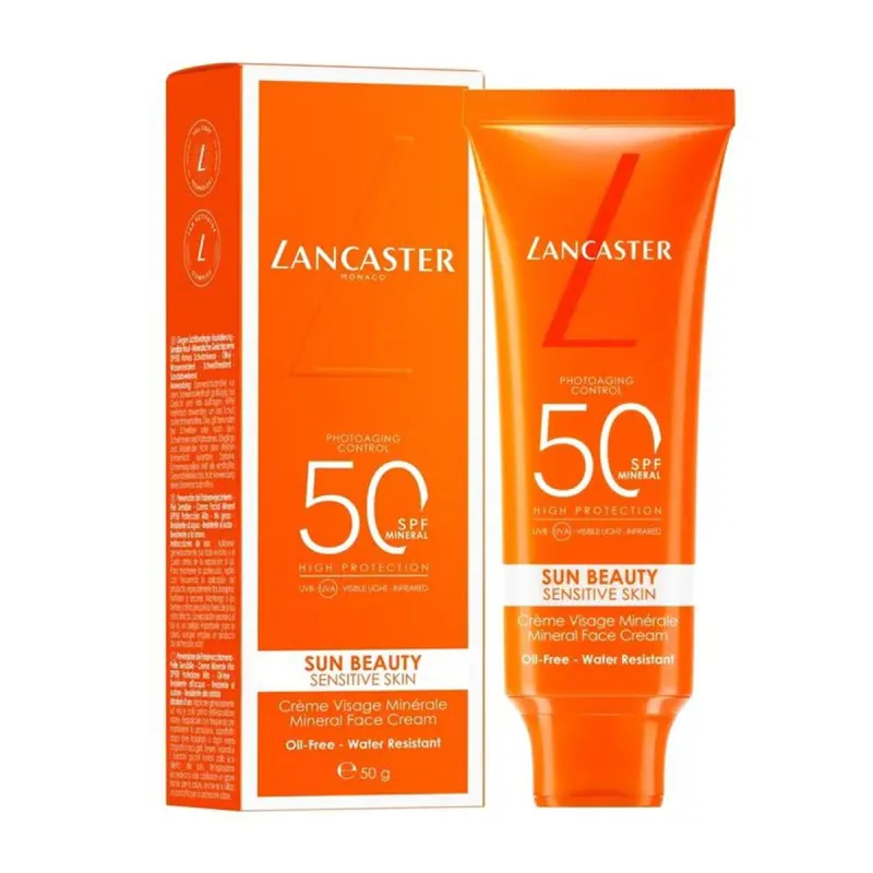 LANCASTER SUN BEAUTY CREMA FACIAL PIEL SENSIBLE SPF50 50ML
