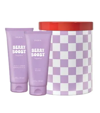 PUPA BERRY BOOST LOCION CORPORAL PERFUMADA 200ML + GEL DE BAÑO EXFOLIANTE 200ML + CAJA 1U