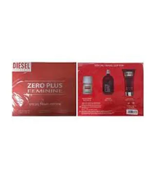 DIESEL ZERO PLUS FEMININE EAU DE TOILETTE 75ML + CREMA CORPORAL PERFUMADA 100ML + EAU DE TOILETTE 30ML VAPORIZADOR