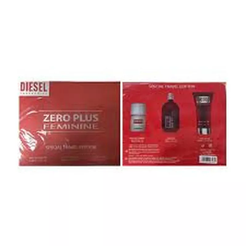DIESEL ZERO PLUS FEMININE EAU DE TOILETTE 75ML + CREMA CORPORAL PERFUMADA 100ML + EAU DE TOILETTE 30ML VAPORIZADOR DIESEL ZERO PLUS FEMININE EAU DE TOILETTE 75ML + CREMA CORPORAL PERFUMADA 100ML + EAU DE TOILETTE 30ML VAPORIZADOR